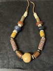 Old Venetian Millefiori African Trade Beads Glass Strand Necklace