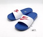New Nike Benassi Jdi Sandals Mens Blue White Red Slip On Slipper 343880 410 9-13
