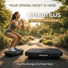 Nautilus Vibratone Oscillating Vibration Board W  Remote  Bands  Bt Speaker