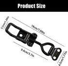 2-pack Heavy-duty Black Toggle Latch Clamp - 300lbs Adjustable Pull Latch  Quick