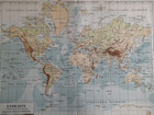1905 Europe Mercator Map Vintage Sea Travel Climate Original 11 5 X 9 5  C12-2