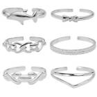 High Polished Sterling Silver Toe Rings For Women Beach Jewelry- Kezef Creations