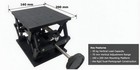 Melles Griot Lab Jack Scissor Lift Optical Table 160x200mm  6 3x7 9   Used