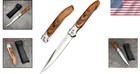 Folding Pocket Knife With Safety Lock - Pakkawood Handle