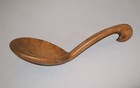 Old Antique Vtg 19th C 1800s Native American Indian Carved Wooden Scoop Ladle 2