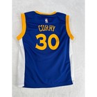 Adidas Stephen Curry Warriors Jersey Youth Medium Blue Nba 30 Basketball Shirt