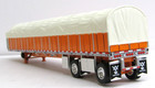 Dcp Newly Tooled Orange Wilson Spread Axle Covered Wagon Trailer 1 64 No Box