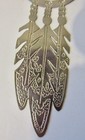 Navajo Silver Metal Ornament -star   3 Feathers  Ray Tracey Signed
