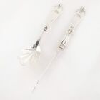 2 Koehler   Ritter Coin Silver Master Butter Spreader sugar Spoon Marin rosette