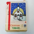 Vtg Caron Church With Star Latch Hook Rug Kit  1980 20 x 27  Christmas Open Box