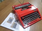 Olivetti Lettera Dl Typewriter Red Custom