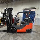 2020 Toyota 8fgcu30 6000lb Used Forklift Triple Mast Sideshift 1966 Hours
