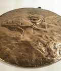 Bronze Glauber  loves Dream  Art Nouveau Plaque Cupid Kiss 1915