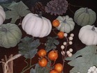33 Pc Vintage Artificial Faux Pumpkins Berries Leaves Realistic Home Table Decor