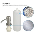 Stainless Steel Soap Dispenser Kitchen Sink Bath Hands Liquid Pump Bottle 300ml