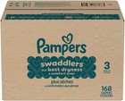 Pampers 168 Pack Swaddlers White Unisex Size 3 Disposable Baby Diapers