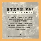 Steve Vai 1996 Fire Garden Vintage Oop Sticker 