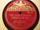 Walter Camp Football Coach 1921 Health Builder Daily Dozen 5 6 Exercise Record 
