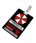 Resident Evil Umbrella Corp Bioweapons Division Level 5 Plastic Id Badge Black
