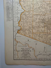 1937 Antique Arizona Authentic Old Atlas Map - Rand Mcnally World Atlas