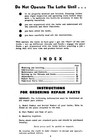 Clausing 12  Lathe 4800 Series Operating And Parts Manual S n 17434   Up   817