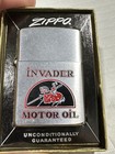 Vintage Zippo Invader Oil Lighter With Box