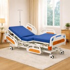 Electric Hospital Bed Adjustable 5-function  Back knee Support  5  Lock Wheels