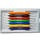 7pcs Gracey Curettes Set     Universal Dental Scalers With Silicone Handle