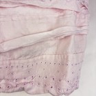 Pottery Barn Kids Eyelet Tiered Belgian Linen Pink Crib Skirt Dust Ruffle