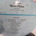 Vintage Scanglobe Replogle World Nation Series 12    Globe Raised Relief No Light