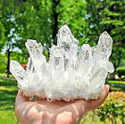 300g Natural Clear Quartz Cluster Crystal Mineral Specimen Healing Crystal