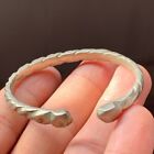 Circa 1500-1000 Bc Ancient Celtic Twisted Bronze Bracelet