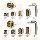 165pcs Threaded Hex Drive Insert Fixing Wood Screw Inserts Nuts 1 4 -20 5 16 -18