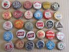 30 Old Vintage Cork Beer Bottle Caps Collectible Crown Caps Nos   Used Lot 3