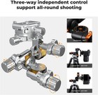 K f Concept 3-way Geared Tripod Head Millimeter Adjustment For Star Shooting