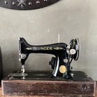 Vintage Singer Electric Sewing Machine In Original Case Ab411354 Model 99 1927