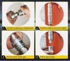 2 Sets Hydraulic Quick Connect Couplers 1 2  Npt Flat Face For Skid Steer Bobcat