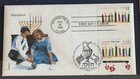 1996 Hanukkah Us Israel Joint Issue First Day Cover Framed Judaica 10x12