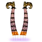 New 4ft 2d Witch Legs Halloween Decorations W  160 Led Light In outdoor Festival