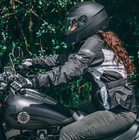 Hwk Adventure touring Motorcycle Jacket For Women Jacket  4xl - Black   White