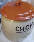  chokla For Hot Chocolate   Vintage Coors Collectible Jar