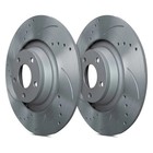 For Acura Integra 24-26 Drilled   Slotted 1-piece Rear Brake Rotors