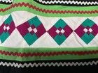 Vintage Seminole Native American Handmade Geometric Patchwork Apron Beautiful