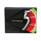 Full Box 10x Packs   5 Gum Watermelon Prism Sugar Free Gum   15 Sticks Per Pack