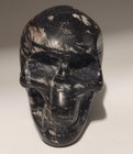 48 5mm Natural Rhodonite 80g Quartz Hand Carved Crystal Skull Realistic Healing