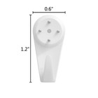 20 Pcs Plastic Non-trace Wall Picture Hooks  Non-mark Hook  Invisible Concret   