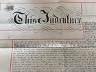Victorian Vellum Indenture 1899 Property Mortgage - Display   Research