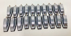 Set Of 20 Ludwig Large Classic Bass Drum Lugs Chrome With Screws And Gaskets