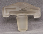 Vintage 1 7 8  Frosted Glass Decanter Bottle Stopper Tapered Peg