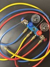 A c Refrigerant Manifold Gauge   Hose Set  2 Valve High And Low